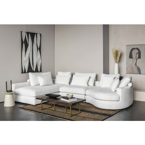 COMF Collection Zetel Toulouse - Opstelling Longchair II + 1 zit + Eiland rechts - stof Venro cat. B