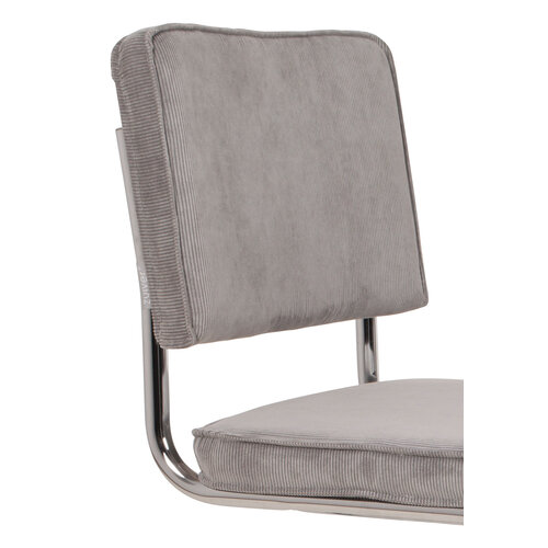 Zuiver Ridge Kink Stoel - Cool Grey Rib Zuiver Ridge Kink Stoel - Cool Grey Rib