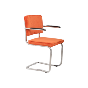 Zuiver Ridge  Kink Armstoel - Orange Rib