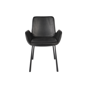Zuiver Brit Stoel - Black Leather