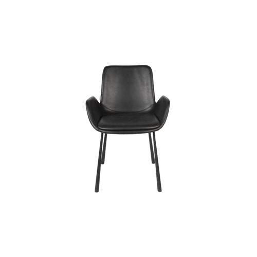 Zuiver Brit Stoel - Black Leather