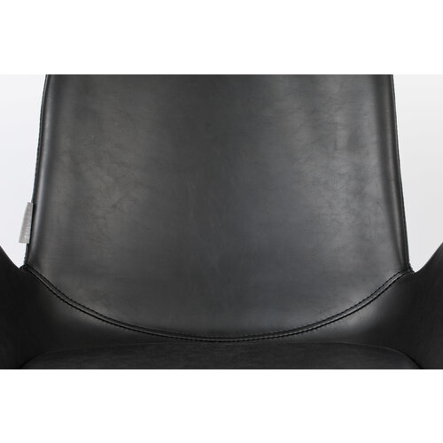Zuiver Brit Stoel - Black Leather