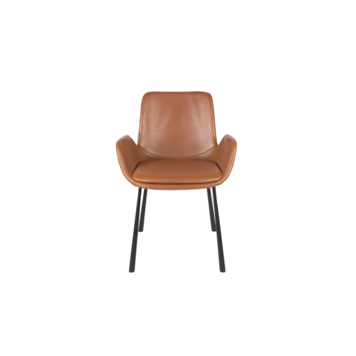 Zuiver Brit Stoel - Brown Leather