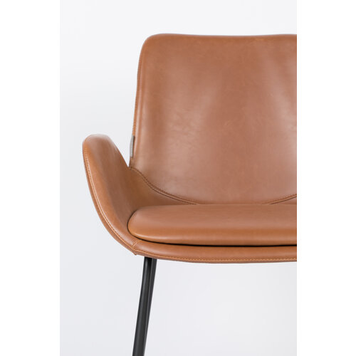 Zuiver Brit Stoel - Brown Leather