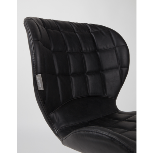 Zuiver OMG Stoel - Black Leather