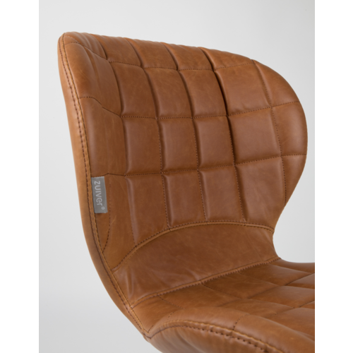 Zuiver OMG Stoel - Brown Leather