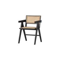Rotan Stoel - Zwart