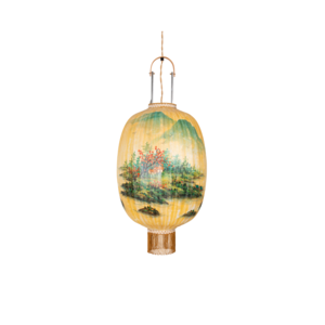 HKliving Hanglamp - Yellow Bamboo Lantern