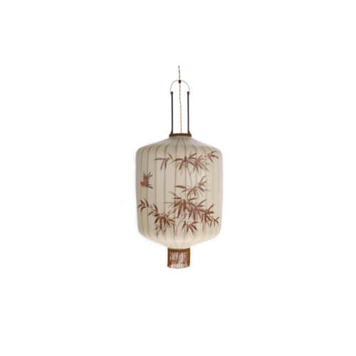 HKliving Hanglamp - Cream Bamboo Lantern L