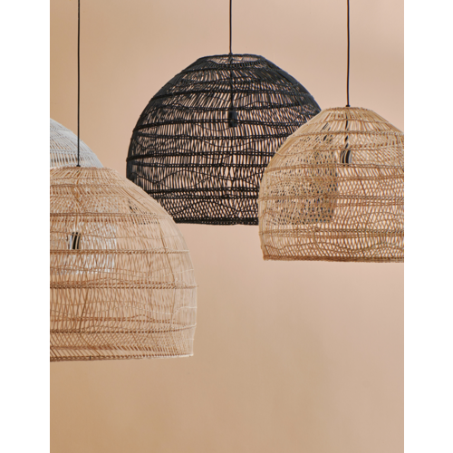 HKliving Hanglamp Wicker - Black M