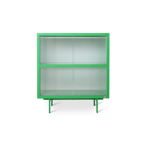 HKliving Cupboard Ribbed Glass - Green