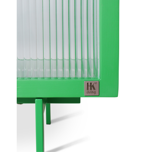 HKliving Cupboard Ribbed Glass - Green