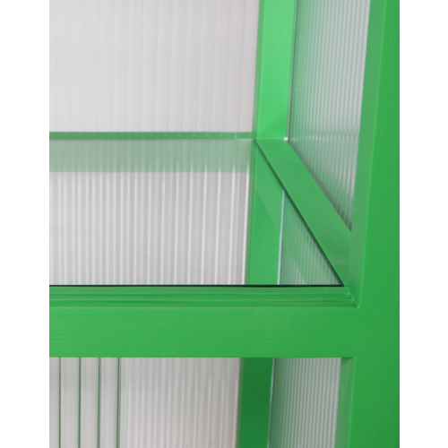 HKliving Cupboard Ribbed Glass - Green