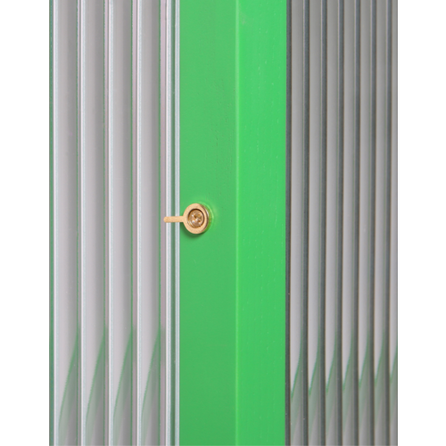 HKliving Cupboard Ribbed Glass - Green