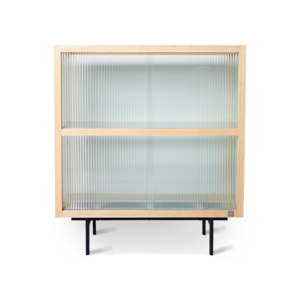 HKliving Cupboard Ribbed Glass - Natural