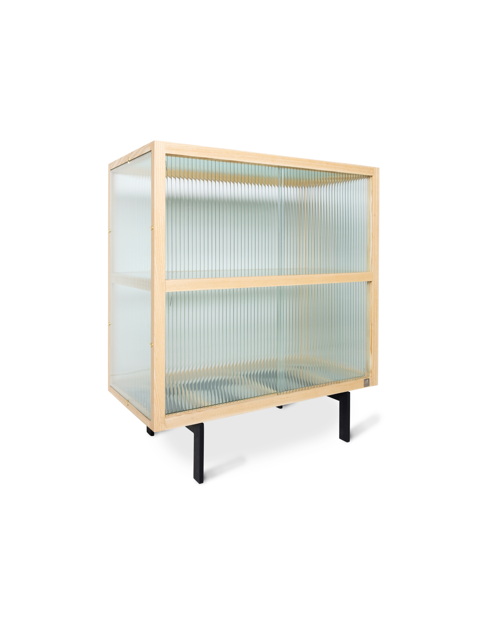 HKliving Cupboard Ribbed Glass - Natural