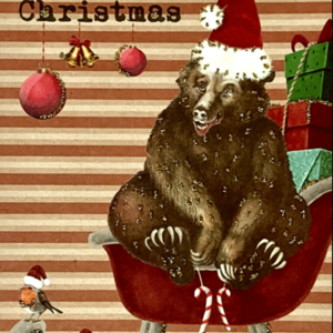 Kerstkaart "Bear" (incl. envelop)