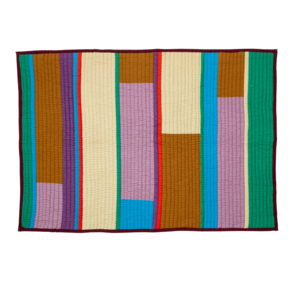 Hübsch Pavilion Plaid - Block Burgundy/Multicolour