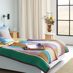 Hübsch Pavilion Plaid - Block Burgundy/Multicolour