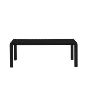 Zuiver Tuinbank Vondel 129.5 x 45 - Black