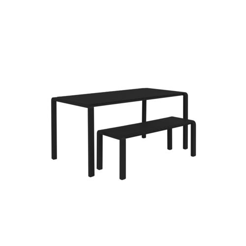 Zuiver Tuintafel Vondel - Black 214 x 97 cm
