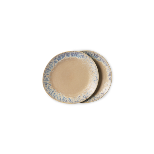 HKliving Set van 2 borden 70s - Bark HKliving Set van 2 borden 70s - Bark