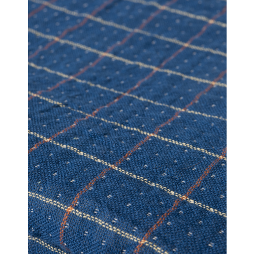 HKliving Checkered Plaid - Blue 130 x 170 cm