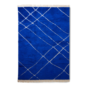 HKliving Vloerkleed Wol - Cobalt 200 x 300 cm