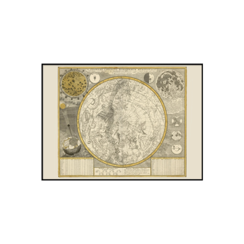 The Dybdahl Company Map of Planispaerii Coelestis - 30 x 40 cm