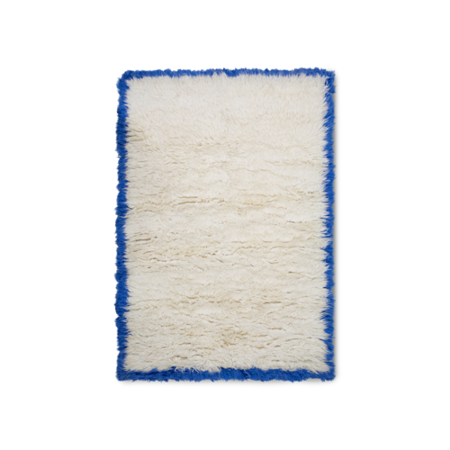 HKliving Fluffy Vloerkleed - Blue Corner 170 x 280 cm