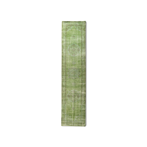 HKliving Vloerkleed Wol - Loper Green 80 x 350 cm