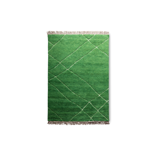 HKliving Vloerkleed Wol - Green 180 x 280 cm