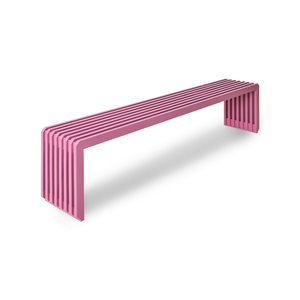 HKliving Slatted Bench - Hot Pink