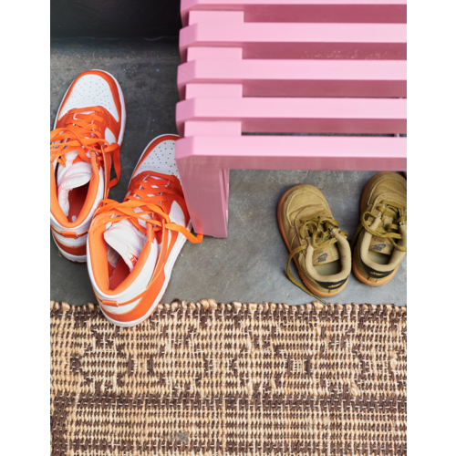 HKliving Slatted Bench - Hot Pink