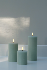 UYUNI LED Pillar Candle - Dusty Green 7.8 x 15 cm