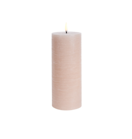 UYUNI LED Pillar Candle - Beige 7.8 x 20 cm