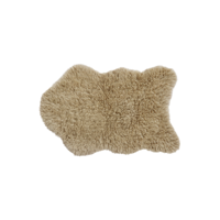 Vloerkleed Woolly Sheep Beige 75 x 110 cm - Washable wool