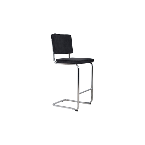 Zuiver Ridge Kink Barstoel - Black Rib Zuiver Ridge Kink Barstoel - Black Rib