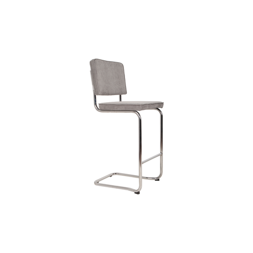 Zuiver Ridge Kink Barstoel - Cool Grey Rib Zuiver Ridge Kink Barstoel - Cool Grey Rib