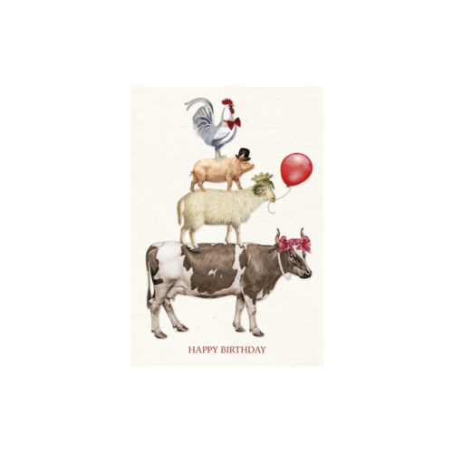 Wenskaart - "Happy Birthday Animals" Wenskaart - "Happy Birthday Animals"