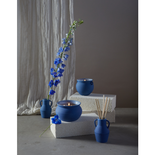 Paddywax Geurkaars Santorini - Blue Ceramic Blue Agave