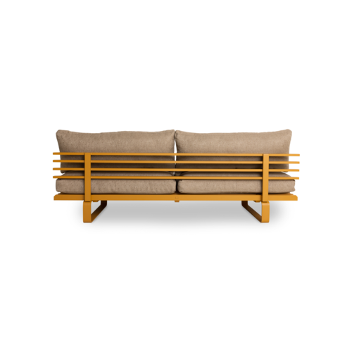 HKliving Aluminium Outdoor Lounge Sofa - Dusty Orange