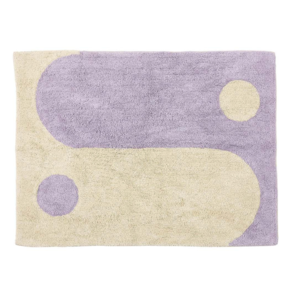 Liv Interior Vloerkleed/Badmat Yingyang - Cream/Lila 60 x 90 cm Liv Interior Vloerkleed/Badmat Yingyang - Cream/Lila 60 x 90 cm