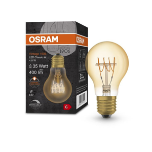 Osram Led standaard spiraal 4.8w/40w goud E27 Dimbaar 2200k 400L