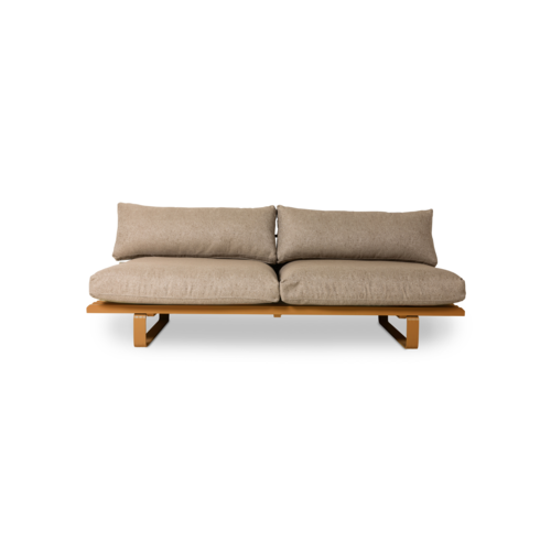 HKliving Outdoor Loungekussens - Brown/White XL