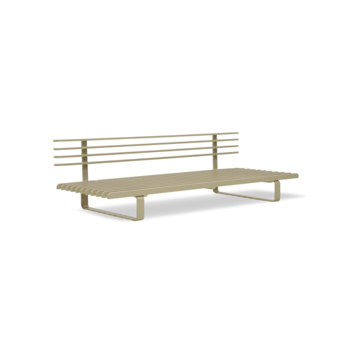 HKliving Aluminium Outdoor Lounge Sofa - Olive