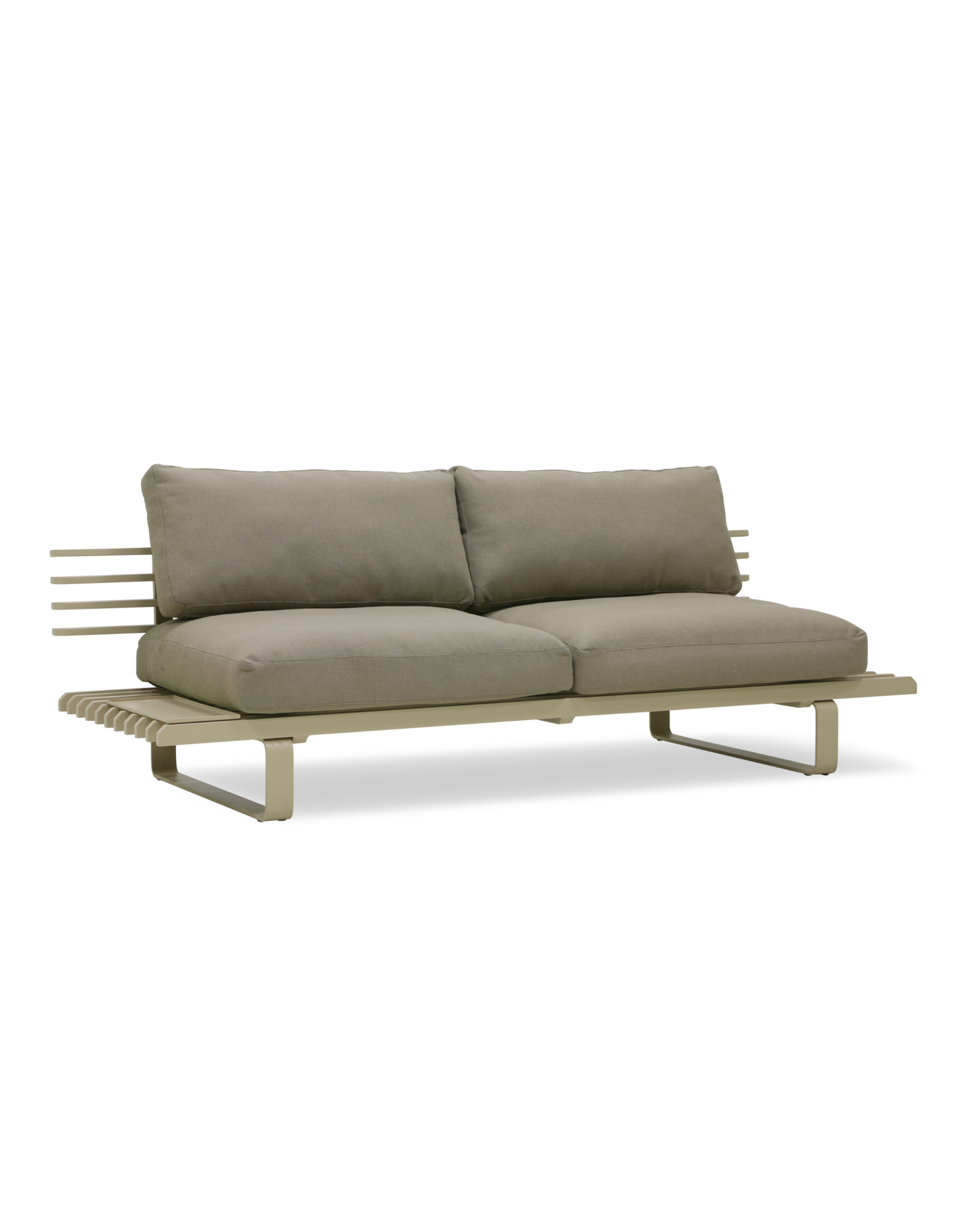 HK Living Aluminium Outdoor Lounge Sofa - Olive