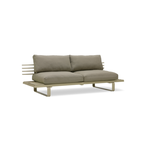 HKliving Aluminium Outdoor Lounge Sofa - Olive