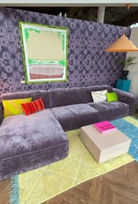 U&S sofa collection Zetel Lima - Opstelling: Divan L + 2,5 zit R - Stof Levis cat. E - kleur lila
