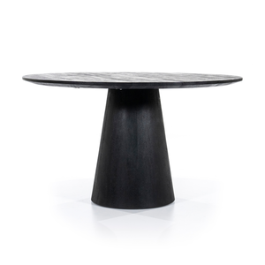 Eettafel Aron Black - Rond 130cm